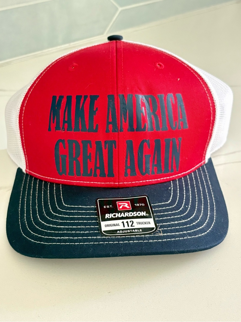Trump MAGA Hat "Make America Great Again" Richardson 112 Trucker Snapback